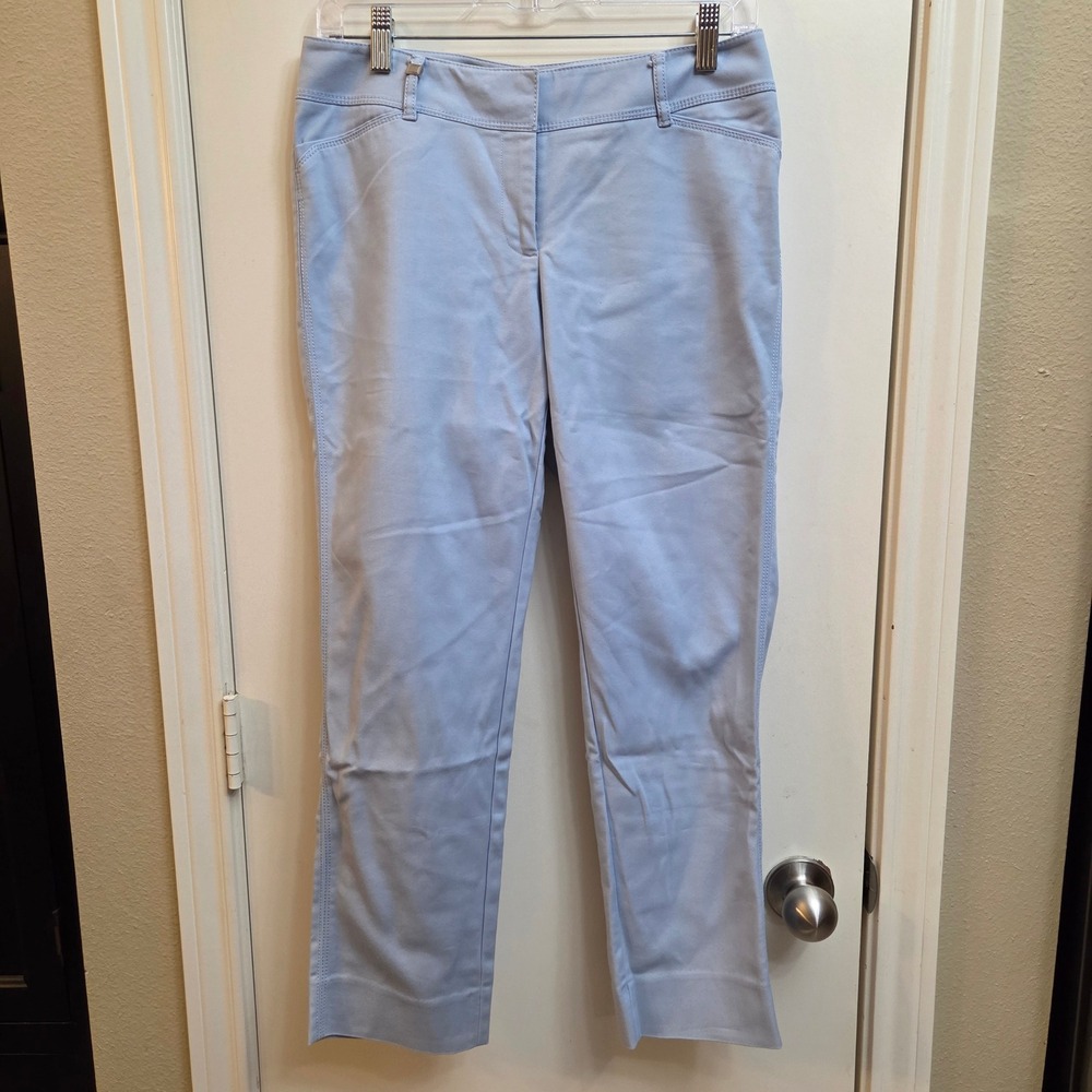 White House Black Market Ankle Pants Light Blue Size 4R Women's Cropped Trousers